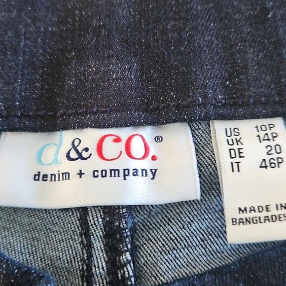 Denim & Co. Women’s Petite Size 10P Ankle Jeans – Dark Wash Frayed Hem NWOT - Picture 7 of 7